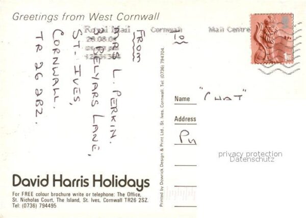 St Ives Cornwall David Harris Holidays Fliegeraufnahme – Bild 2