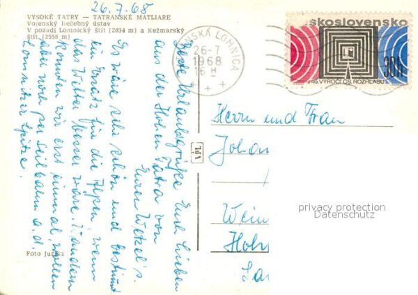 Vysoke Tatry Tatranske Matliare Vojensky liecebny us – Bild 2