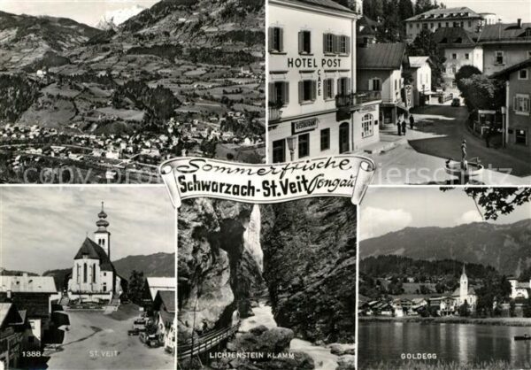 Schwarzach Pongau Sommerfrische St. Veit Motiv mit Kirche