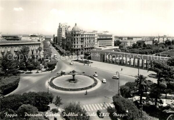 Foggia Prospetto Giardini Pubblici e Viale XXI
