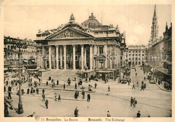 Bruxelles Bruessel La Bourse