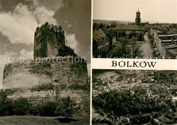 Bolkow Ruiny zamku z XIII wieku Rynek Widok og