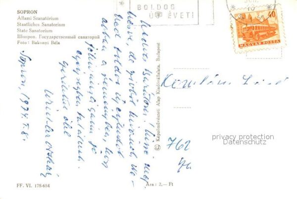 Sopron Oedenburg Allami Szanatorium Staatliches Sanatori – Bild 2