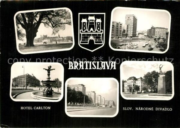 Bratislava Pressburg Pozsony Hotel Carlton Slov. Narodne Divadlo Hoc