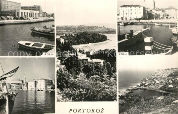 Portoroz Teilansichten Hafen Küstenpanorama