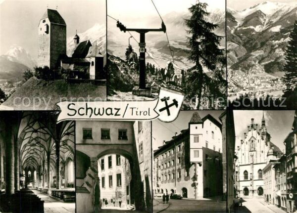 Schwaz Tirol Teilansichten Innenstadt Schloss Sessel