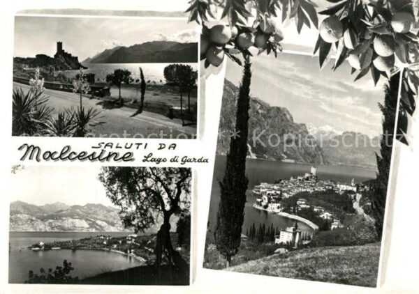 Malcesine Lago di Garda Uferstrasse Panorama