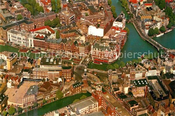 Amsterdam Niederlande Altstadt Münzturm Münzplatz Fliegeraufn