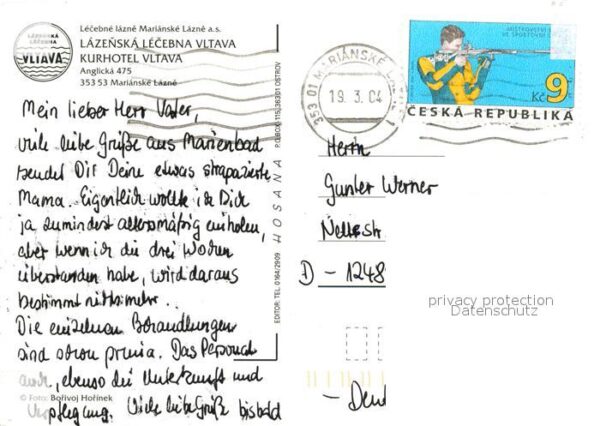 Marianske Lazne Lazenska Lecebna Vltava Kurhotel – Bild 2