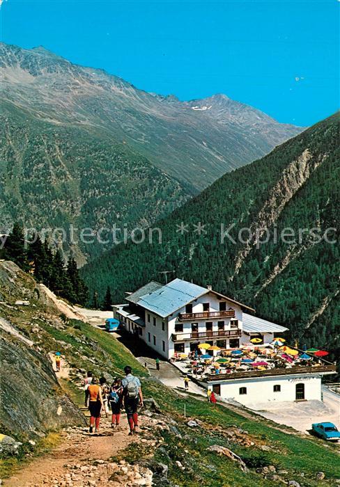 Soelden Oetztal Gasthof Sonnenplatte Gaislachalm Bergwa