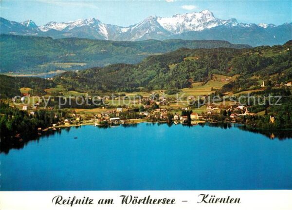 Reifnitz Woerthersee gegen Mittagskogel Karawanken Fliegerau