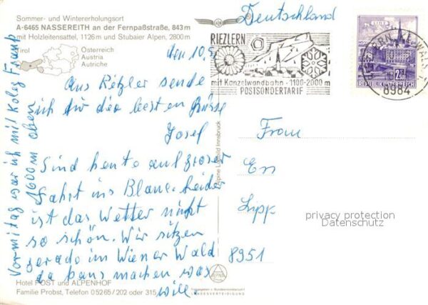 Nassereith an Fernpassstrasse mit Holzleitensattel – Bild 2