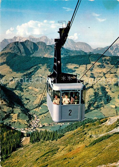 Saalbach-Hinterglemm Seilbahn auf den Schattberg Alpenpanora