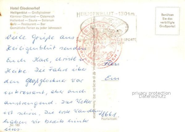 Heiligenblut Kaernten Hotel Glocknerhof Hallenbad Blick zum G – Bild 2