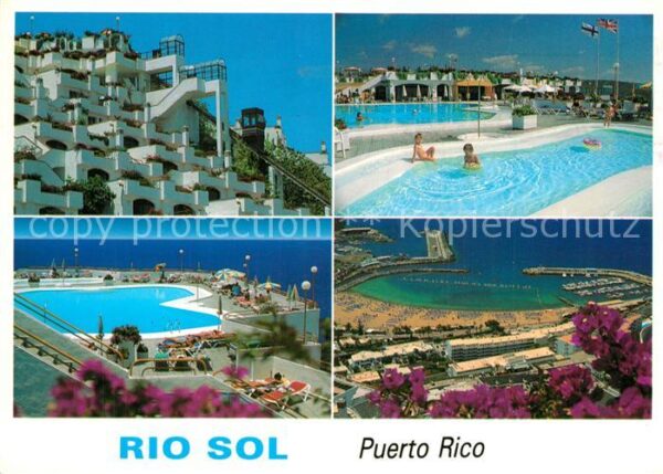 Puerto Rico Gran Canaria Aparthotel Rio Sol Swimming Pool Hafen