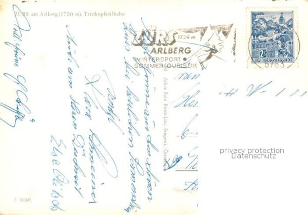 Zuers Arlberg Trittkopfseilbahn Wintersportplatz Alpe – Bild 2