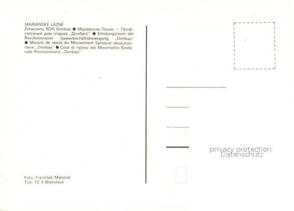 Marianske Lazne Erholungsheim der Revolutionären Gewerk – Bild 2