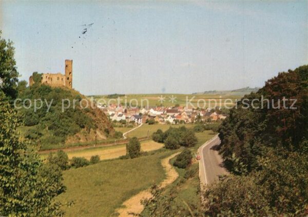 Holzheim Rhein-Lahn-Kreis Panorama Burgruine