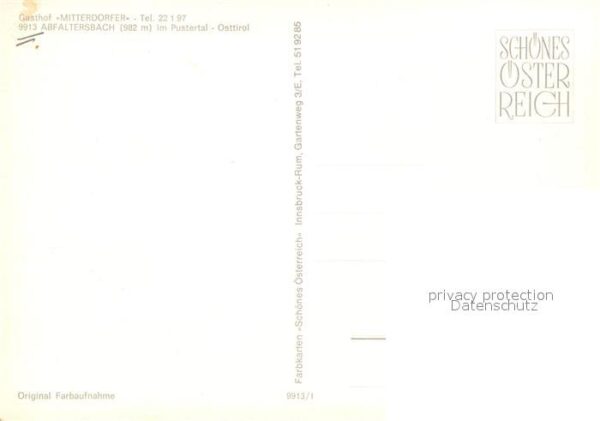 Abfaltersbach Gasthof Mitterdorfer im Pustertal – Bild 2