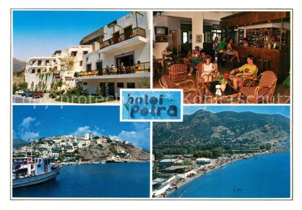 Agia Galini Hotel Petra Fischkutter Fliegeraufnahme