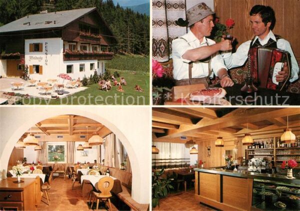 Kiens Suedtirol Pension Waldruhe Gastraum Theke Hausmus