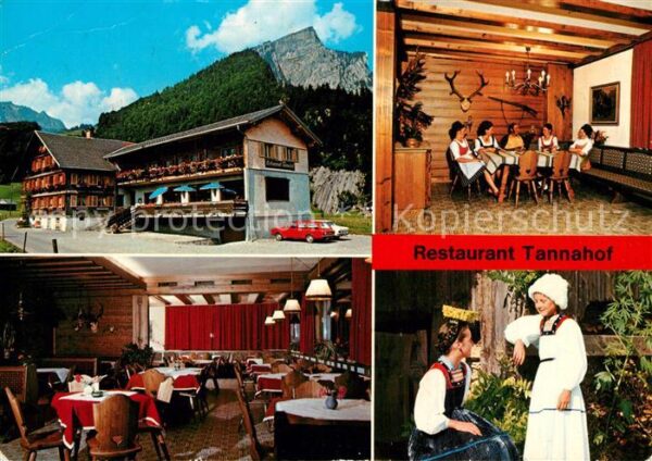 Au Bregenzerwald Restaurant Pension Tannahof Trachten