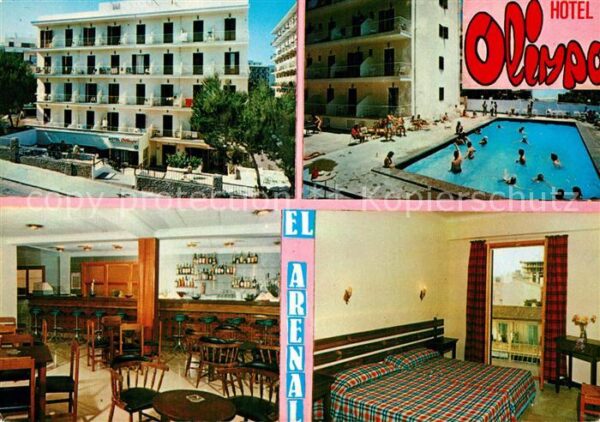 El Arenal Mallorca Hotel Olimpo Swimming Pool Frendenzimme