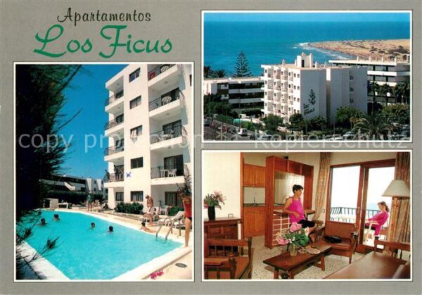 Playa del Ingles Apartamentos Los Ficus Piscina