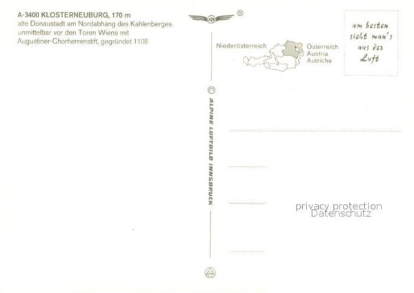 Klosterneuburg Stadtbild mit Augustiner Chorherrnstift – Bild 2