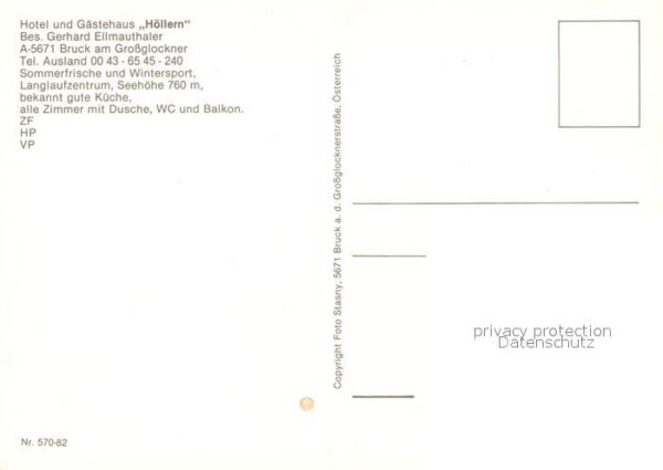 Bruck Grossglocknerstrasse Hotel Gästehaus Höllern Gesamtansicht m – Bild 2