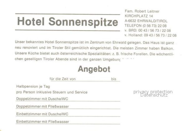 Ehrwald Tirol Hotel Sonnenspitze – Bild 2