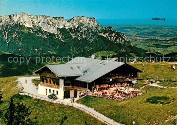 Berchtesgaden Rossfeld Schihütte Blick auf Untersberg