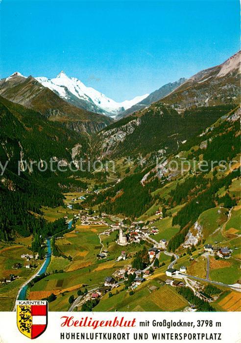 Heiligenblut Kaernten Panorama mit Blick zum Grossglockner Ho