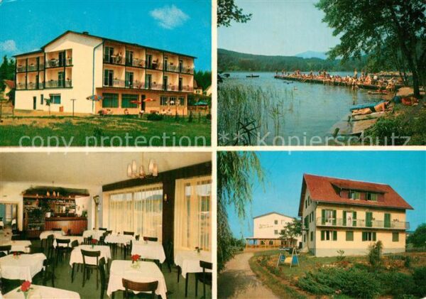 Seelach Klopeinersee Gasthof Pension Rosenheim Badesteg Lieg