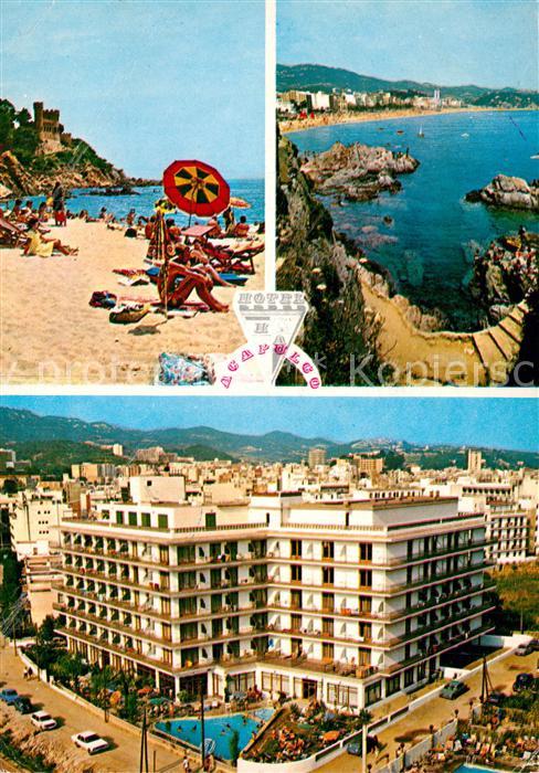 Lloret de Mar Hotel Acapulco Strand Küstenpanorama