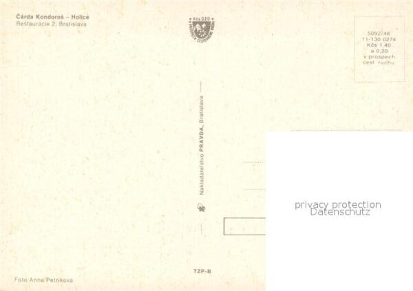 Bratislava Pressburg Pozsony Carda Kondoros Holice Restaurant – Bild 2