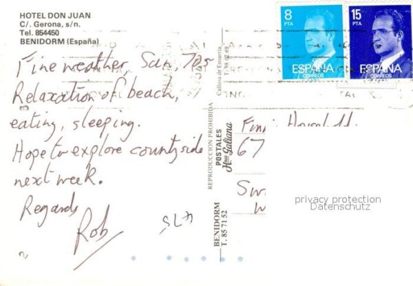 Benidorm Hotel Don Juan Restaurant Swimming Pool – Bild 2