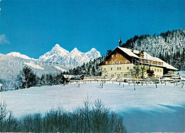 Radstadt Alpengasthof Seitenalm Winterlandschaft