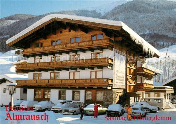 Saalbach-Hinterglemm Pension Almrausch Wintersportplatz Alpe