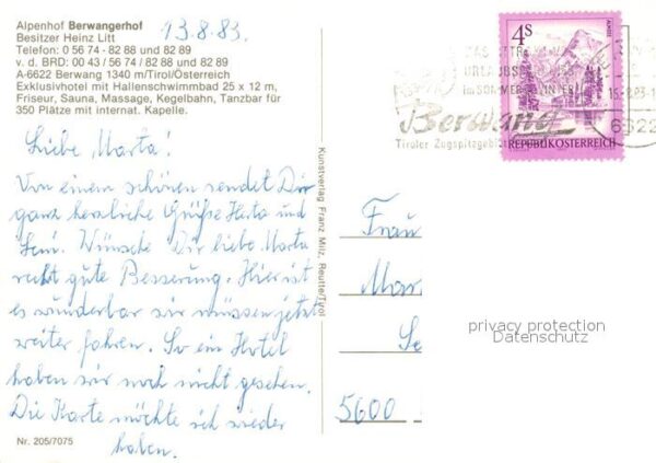 Berwang Tirol Alpenhof Berwangerhof – Bild 2