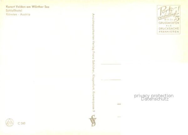 Velden Woerthersee Schlosshotel Park Wappen – Bild 2