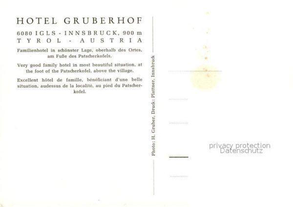 Igls Tirol Hotel Gruberhof am Fusse des Patscherko – Bild 2