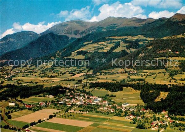 Pusarnitz Panorama Lurnfeld Alpen Fliegeraufnahme