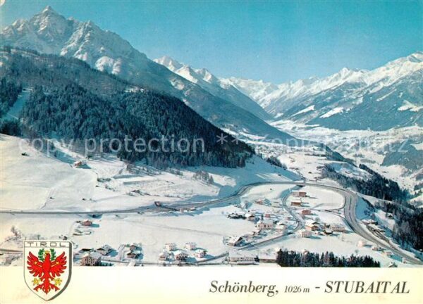 Schoenberg Stubaital Winterlandschaft