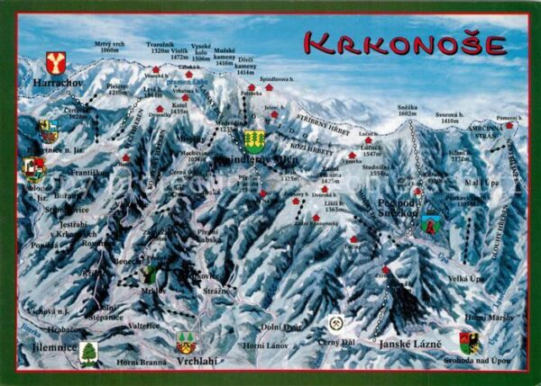 Krkonose Panoramakarte