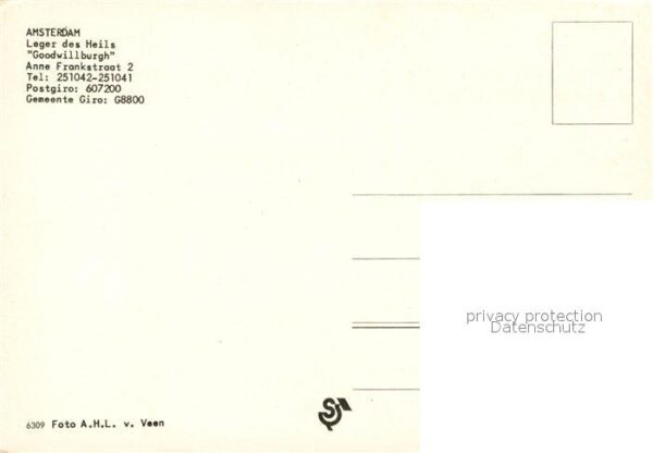 Amsterdam Niederlande Leger des Heils Goodwillburgh – Bild 2