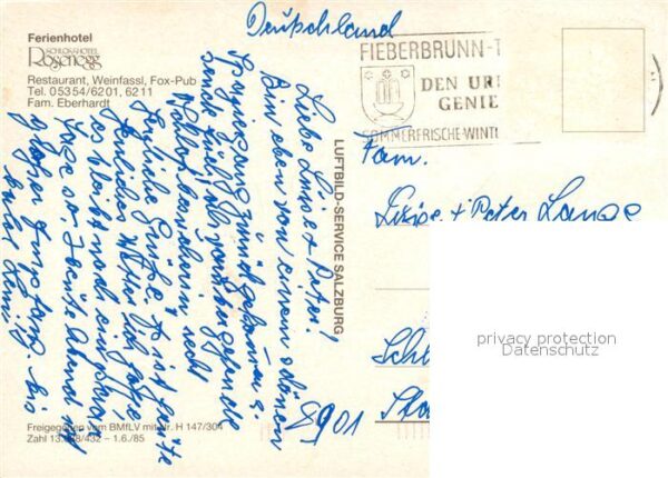 Fieberbrunn Tirol Ferienhotel Schlosshotel Rosenegg Flieg – Bild 2