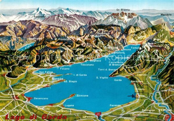 Lago di Garda Panoramakarte