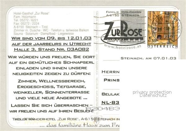Steinach Brenner Tirol Gasthof Hotel Zur Rose – Bild 2