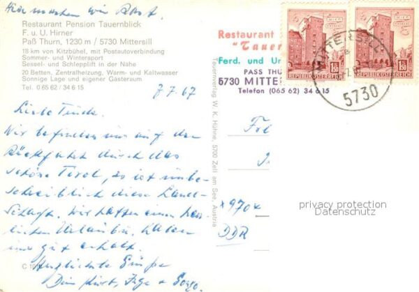 Mittersill Oberpinzgau Restaurant Pension Tauernblick – Bild 2